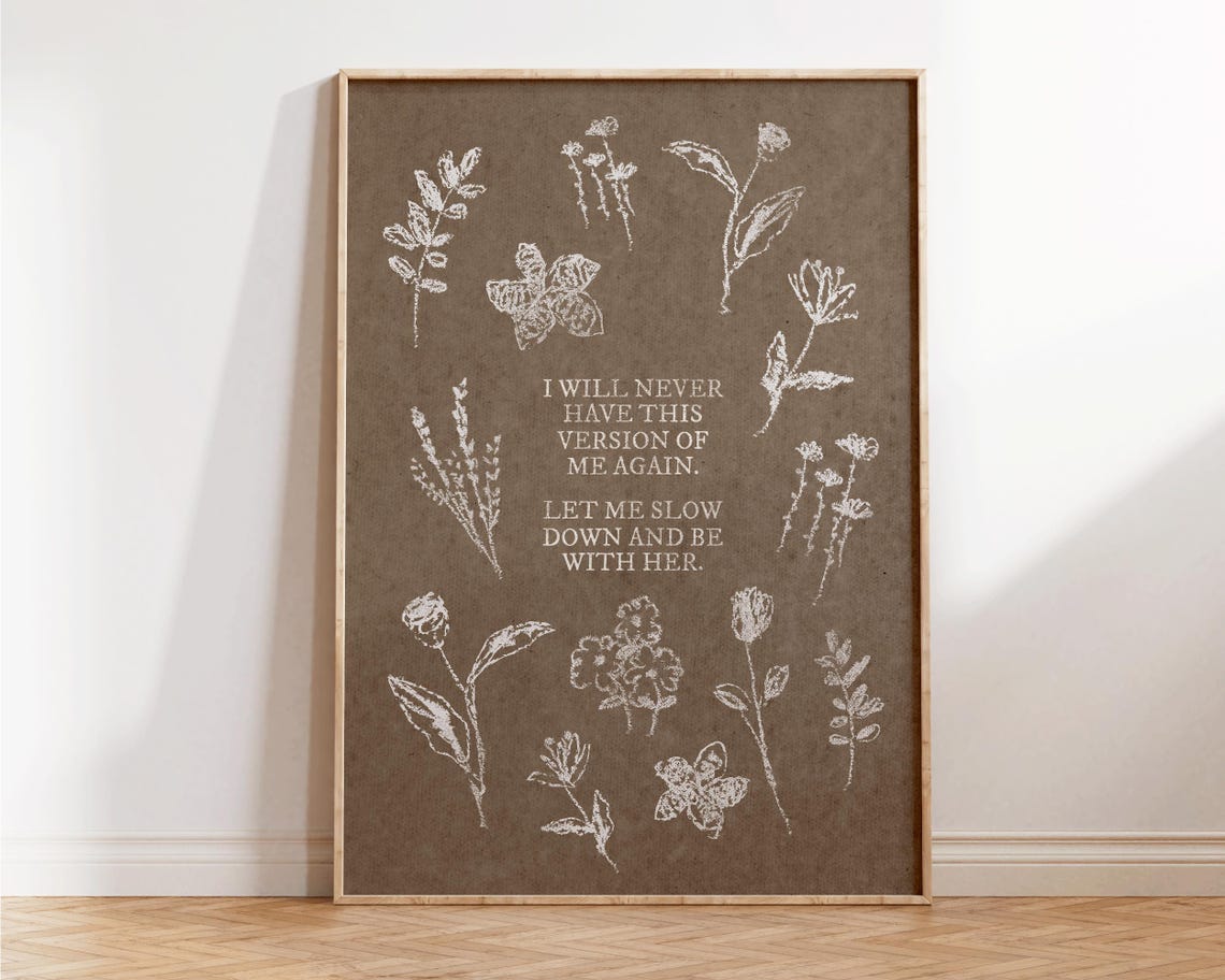 I Will Never Have This Version Of Me Again Botanical Affirmation Print - Image 4