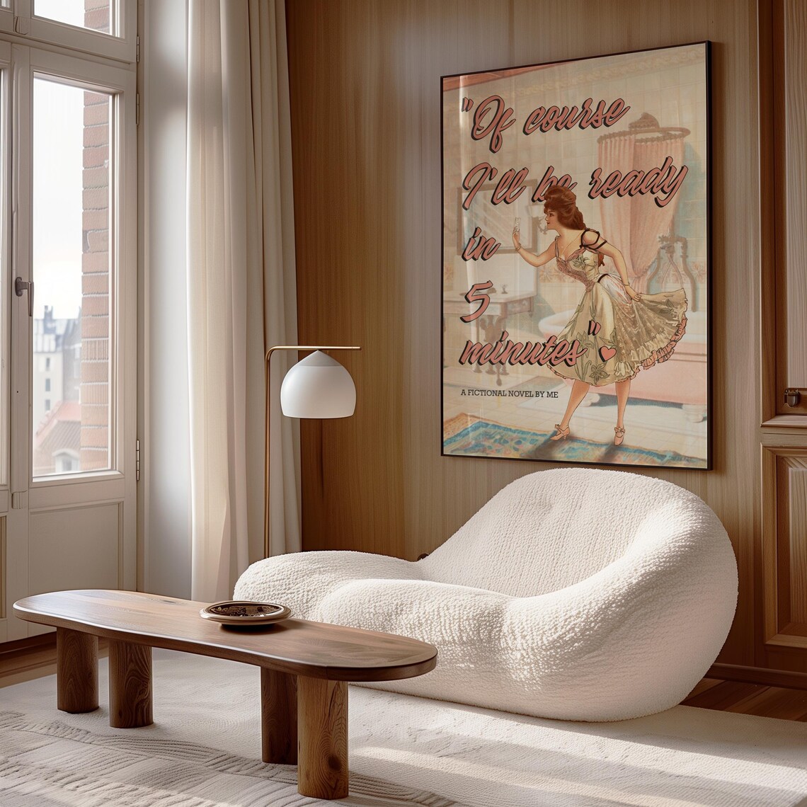Of Course I'll Be Ready In 5 Minutes Vintage Pin Up Coquette Decor Poster - Image 2