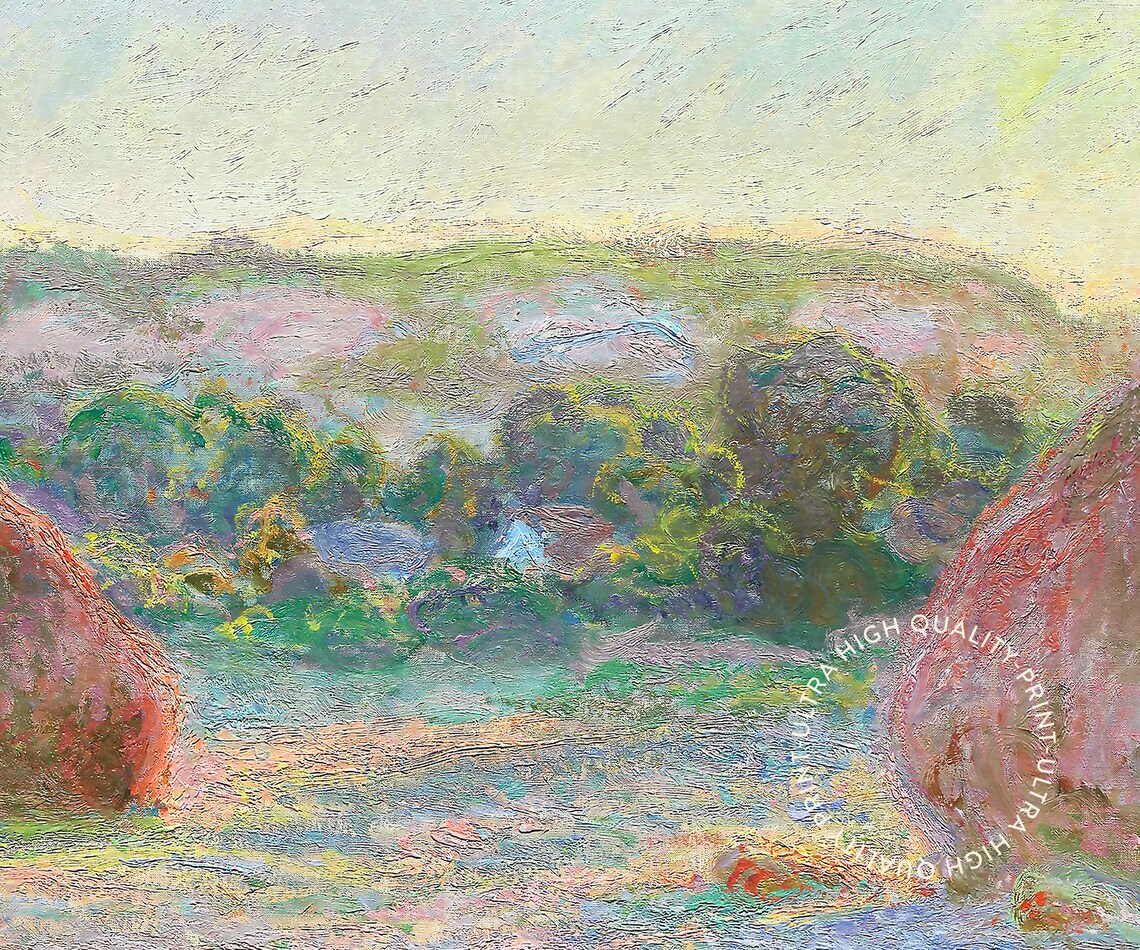 Claude Monet Stacks Of Wheat 1890 Impressionist Field Exhibition Poster - Image 5