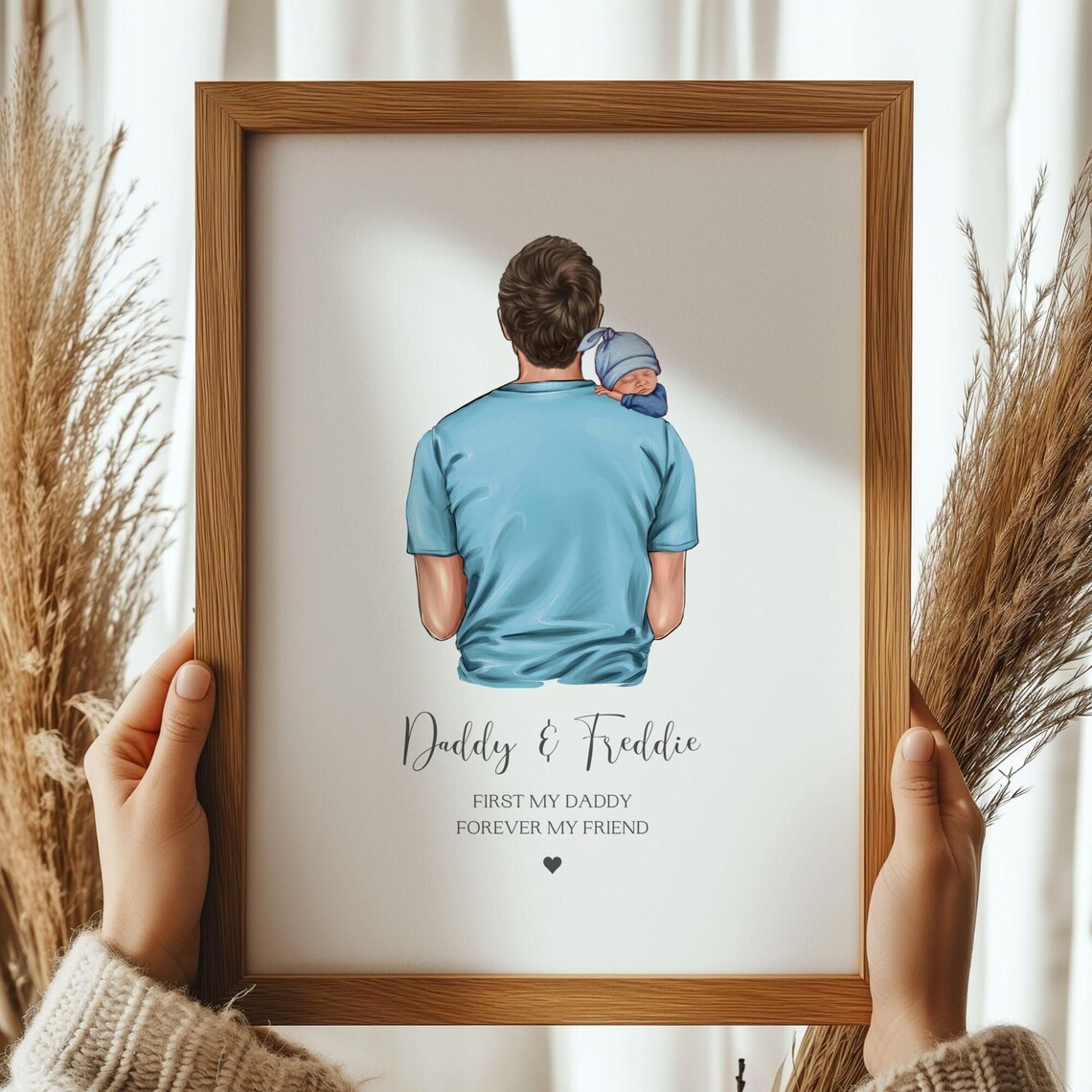 Daddy And Freddie Newborn Baby First My Daddy Forever Friend Poster