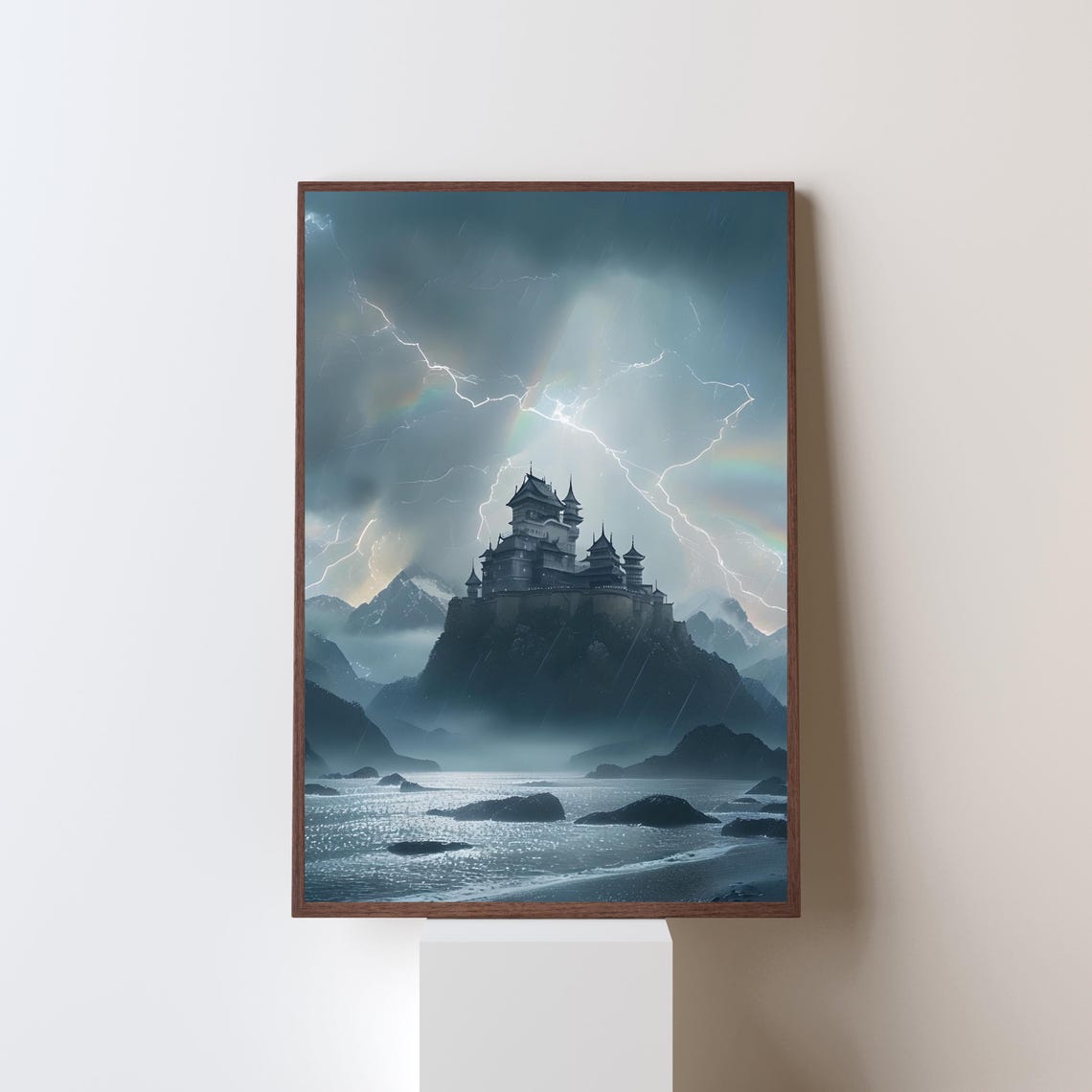 Whimsical Gothic Castle Print Fantasy Castlecore Wall Art