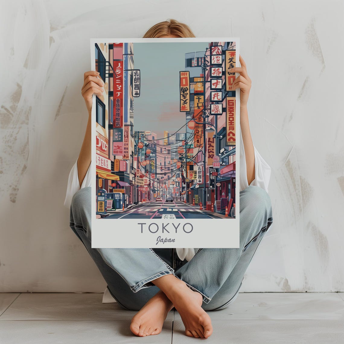 Japan Tokyo Illustration Tokyo Print Japan Travel Art Japan Travel Illustration Japan Wall Art Japanese Art Tokyo City Illustration - Image 3