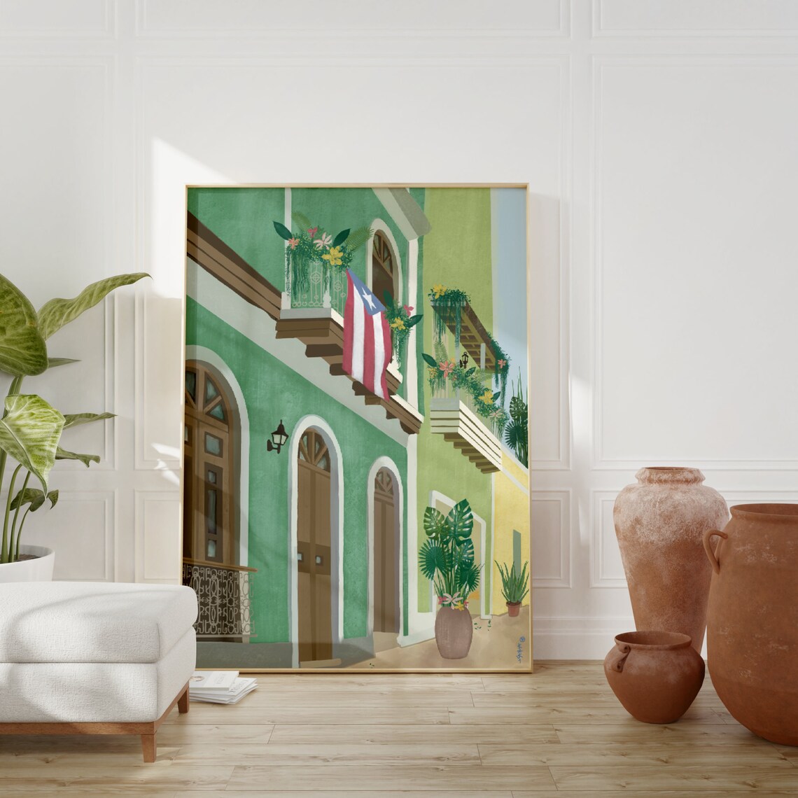 Puerto Rico Illustration, San Juan Travel Poster - Image 4