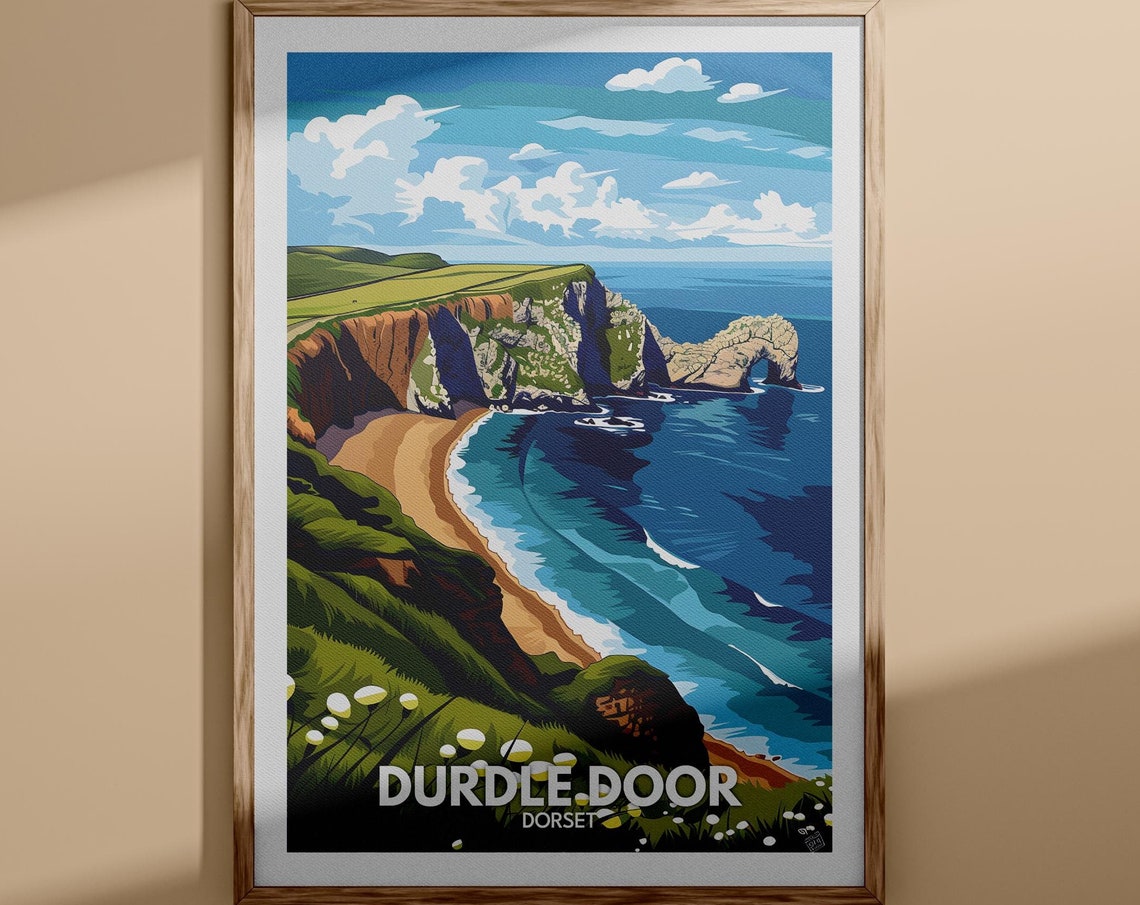 Durdle Door Dorset Jurassic Coast Limestone Arch Beach Poster