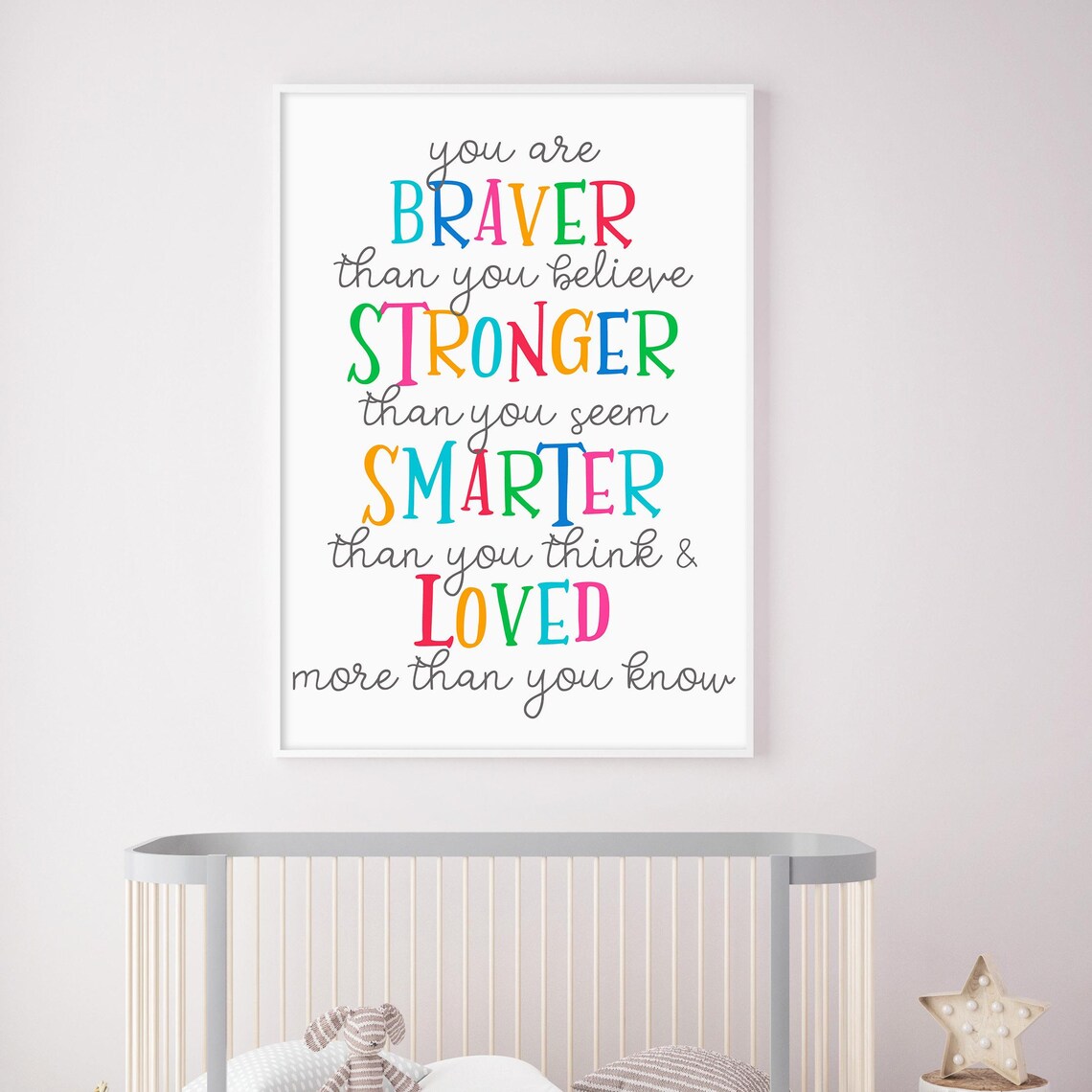 Winnie the Pooh Quote Art Print, Nursery Wall Art - Image 2