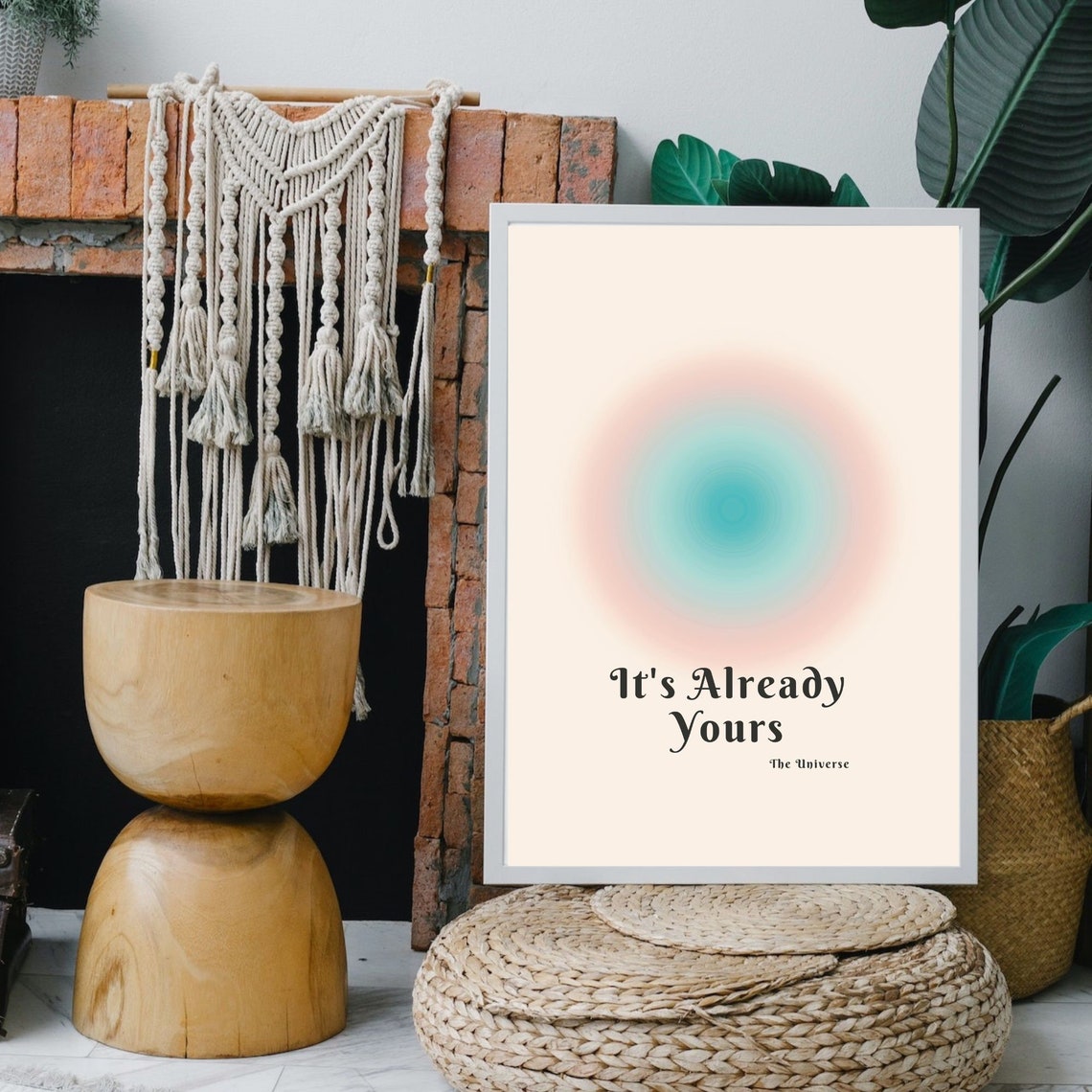 It's Already Yours The Universe Aura Manifestation Quote Poster - Image 2