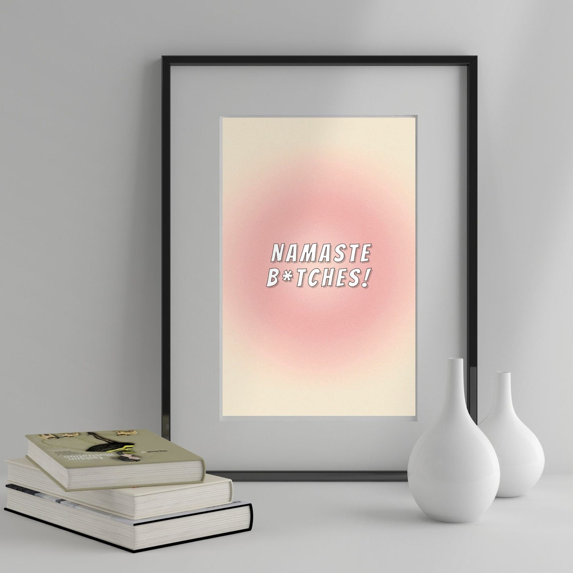 Namaste Art Print Positive Affirmation Print Positive Quote Print Spiritual Wall Art Positive Aura Energy Art Yoga Art - Image 4