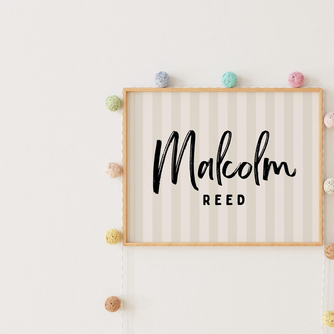 Custom Name Boho Nursery Decor, Boys Room Gift