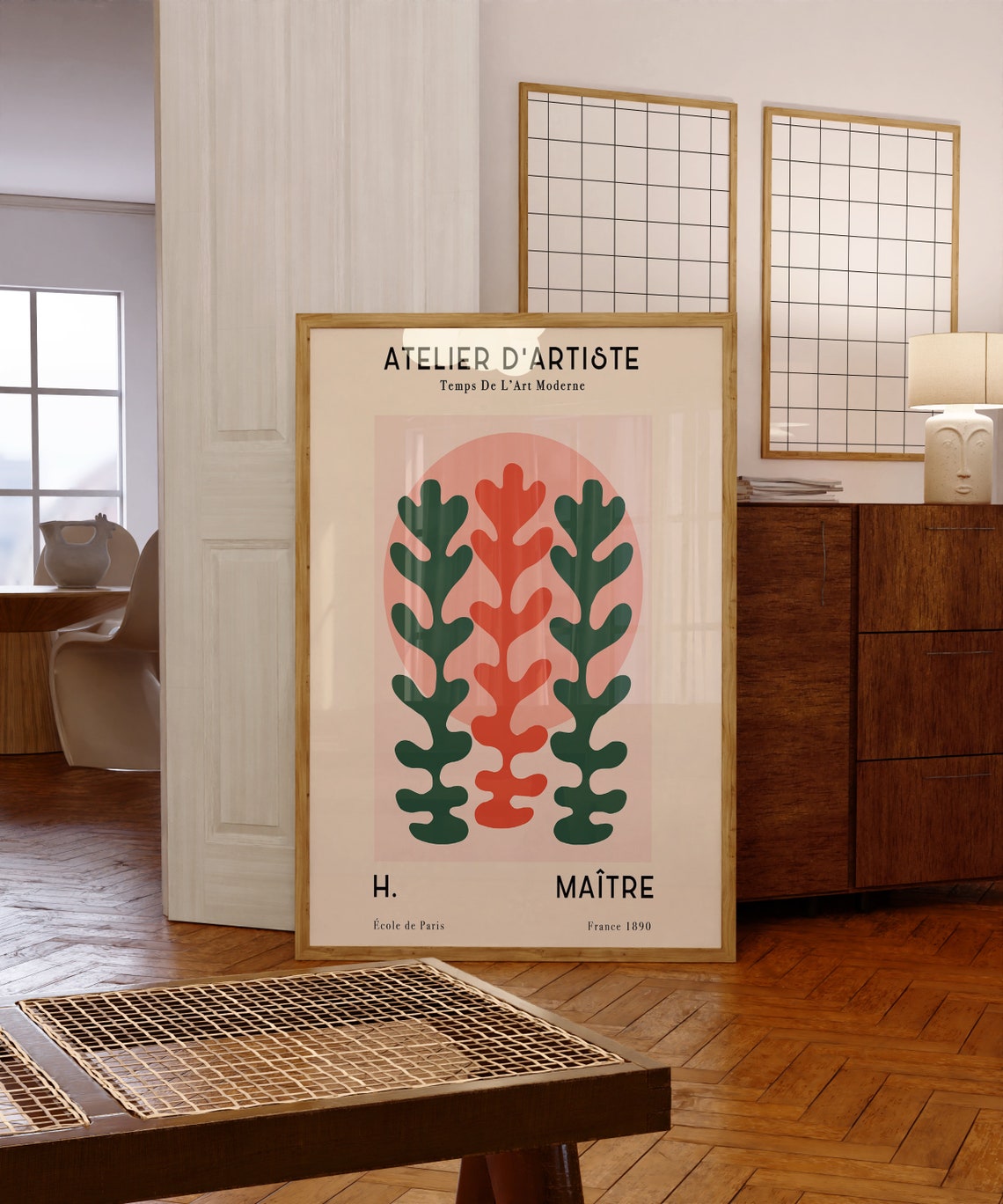 Atelier d'Artiste French Modern Leaf Cut Outs Gallery Poster - Image 5