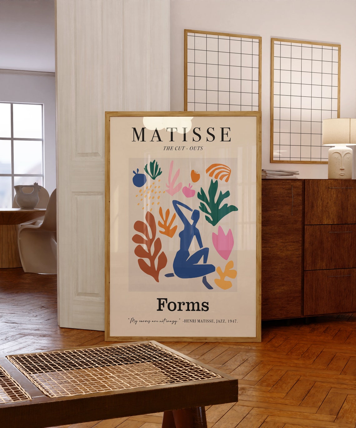 Matisse The Cut Outs Forms Blue Dancer Colorful Collage Poster - Image 6