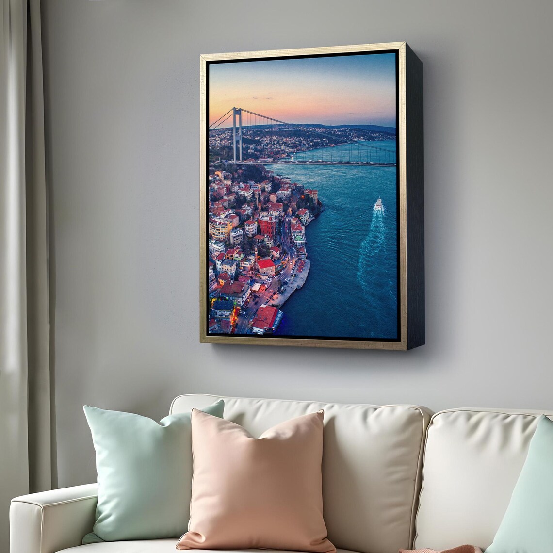 Bosphorus Bird's-Eye View, Decorative Art Print - Image 4