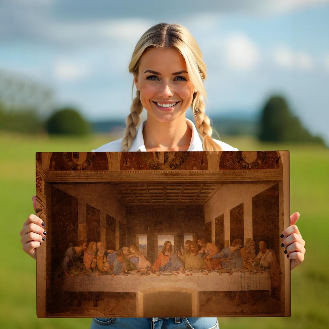 Leonardo da Vinci The Last Supper Mural Classic Renaissance Art Poster - Image 5