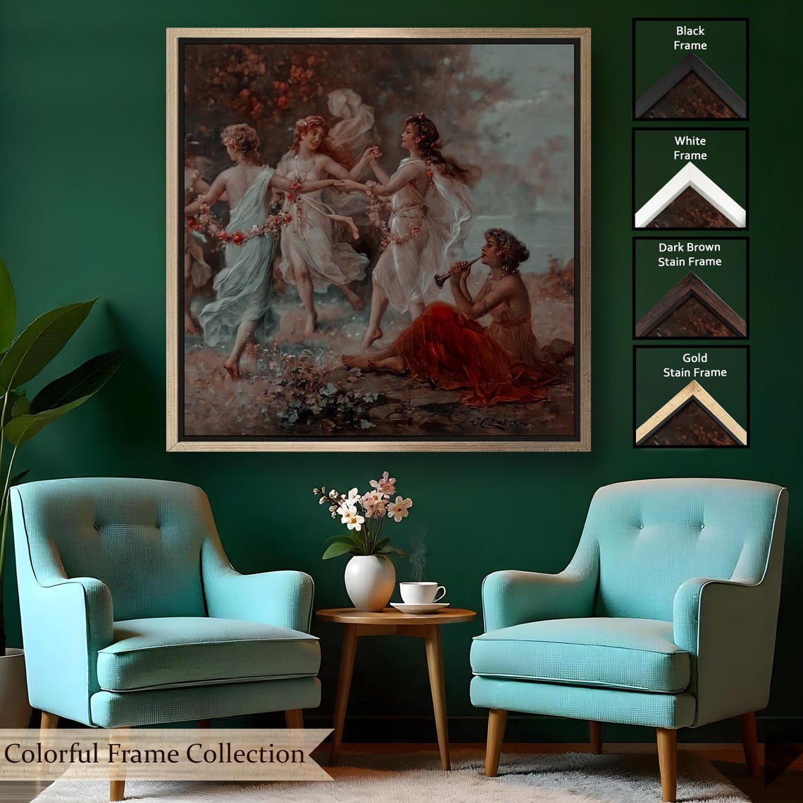 Dancing Women Print Room Decor Housewarming Gifts Wall Art Framed Wall Art Modern Wall Decor - Image 2