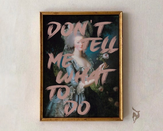 Funky Wall Art Maximalist Decor Funny Altered Quirky Feminine Portrait Eclectic Gallery Print