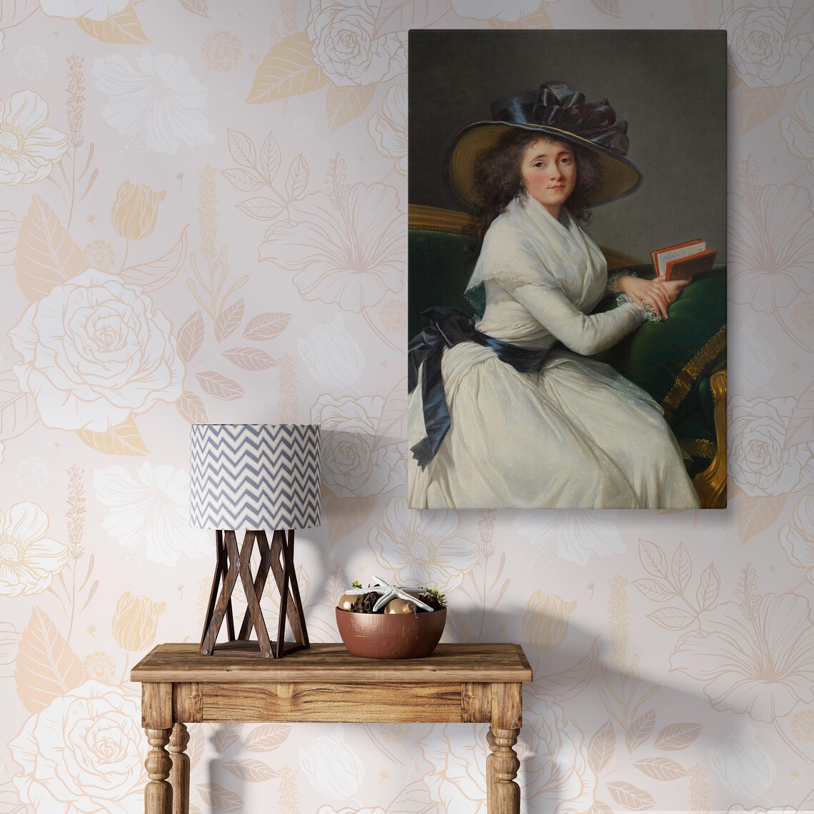 Comtesse De La Châtre, Rococo Portrait Art Print