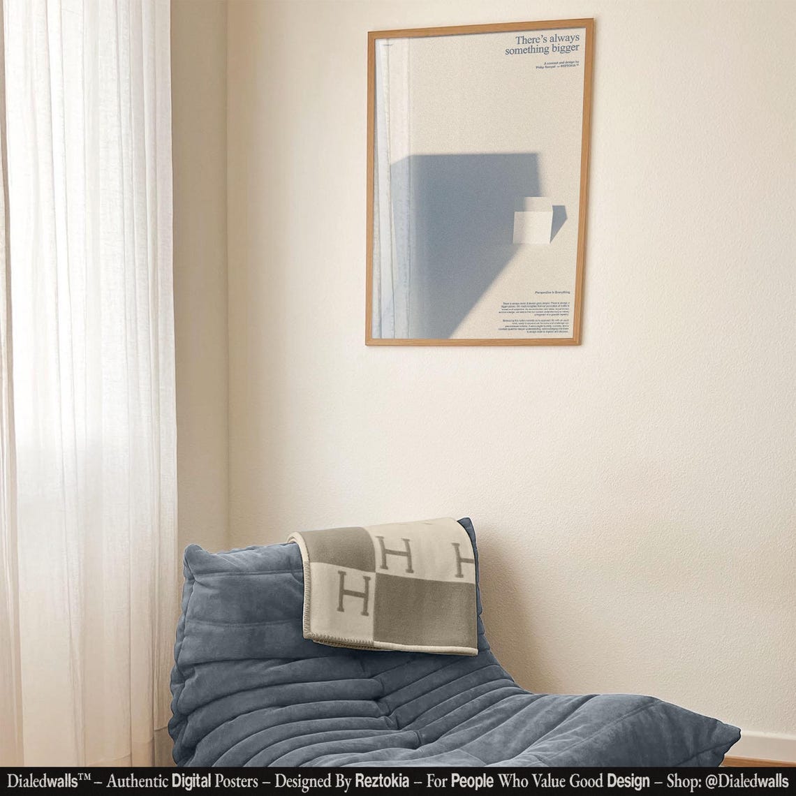 There's Always Something Bigger Minimalist Perspective Quote Poster - Image 4