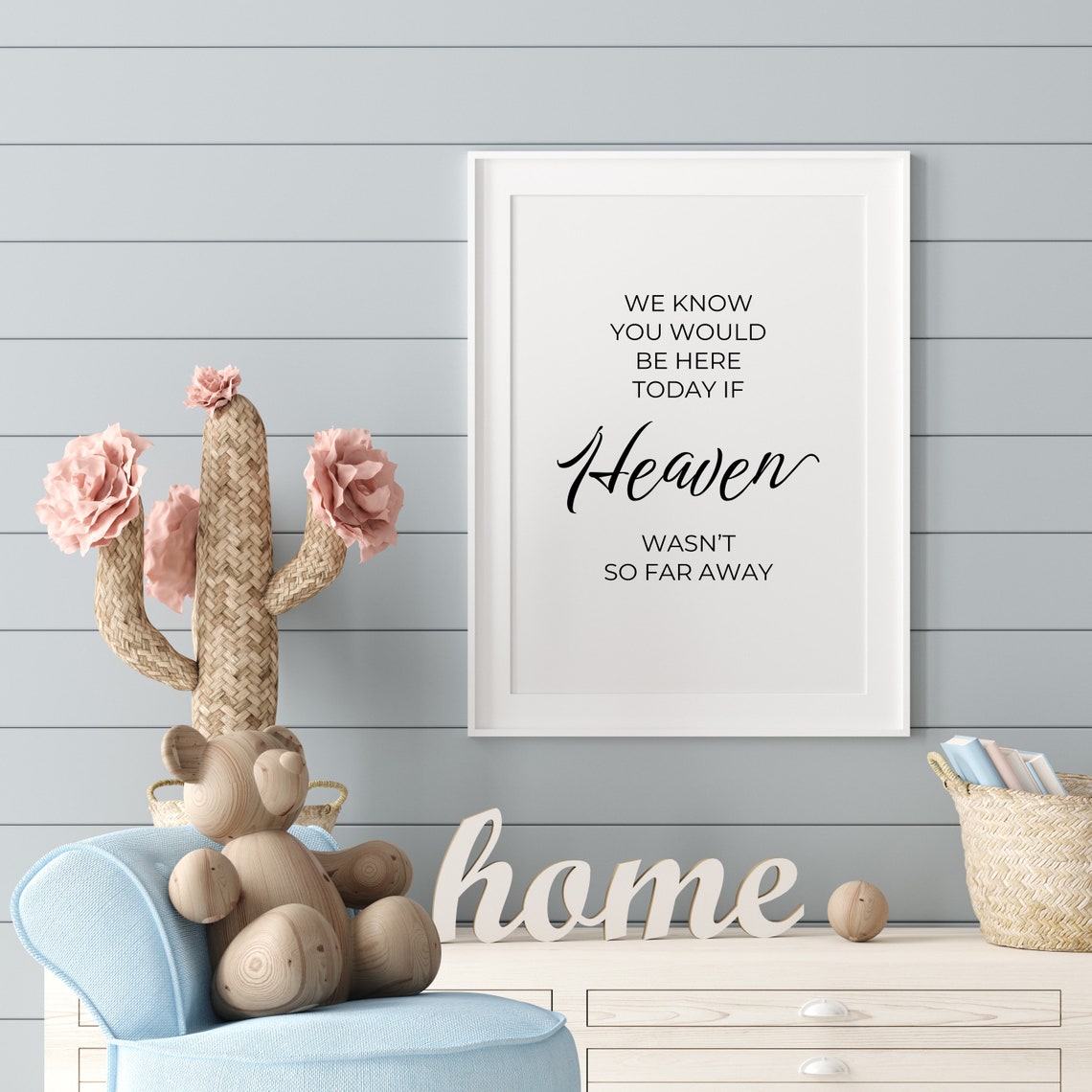 We Know You Would Be Here Today Heaven Remembrance Quote Poster - Image 3