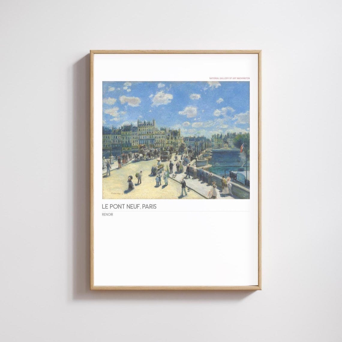 Renoir Art Print, Le Pont Neuf Paris Poster