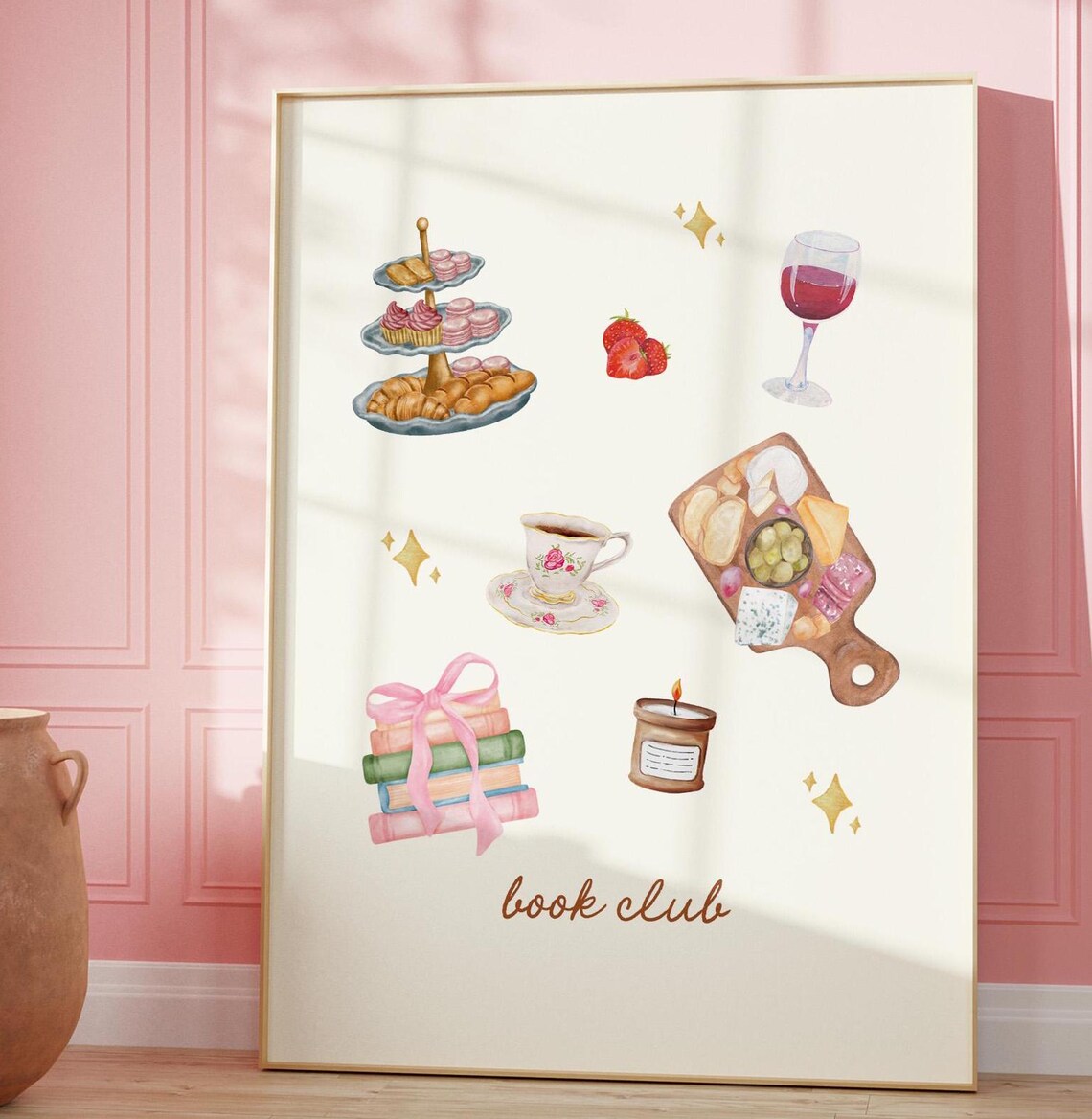 Book Club Trendy Reading Poster, Cozy Reading Decor - Image 2