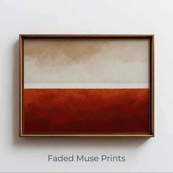 Minimalist Color Field Abstract Art Print