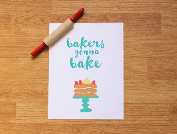 Bakers Gonna Bake Play Kitchen Art Print