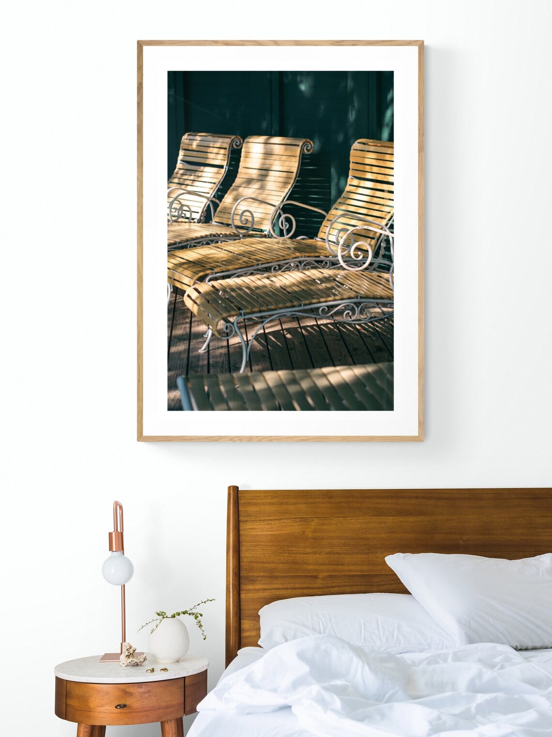 Mid Century Vintage Furniture Print, Michigan Pool