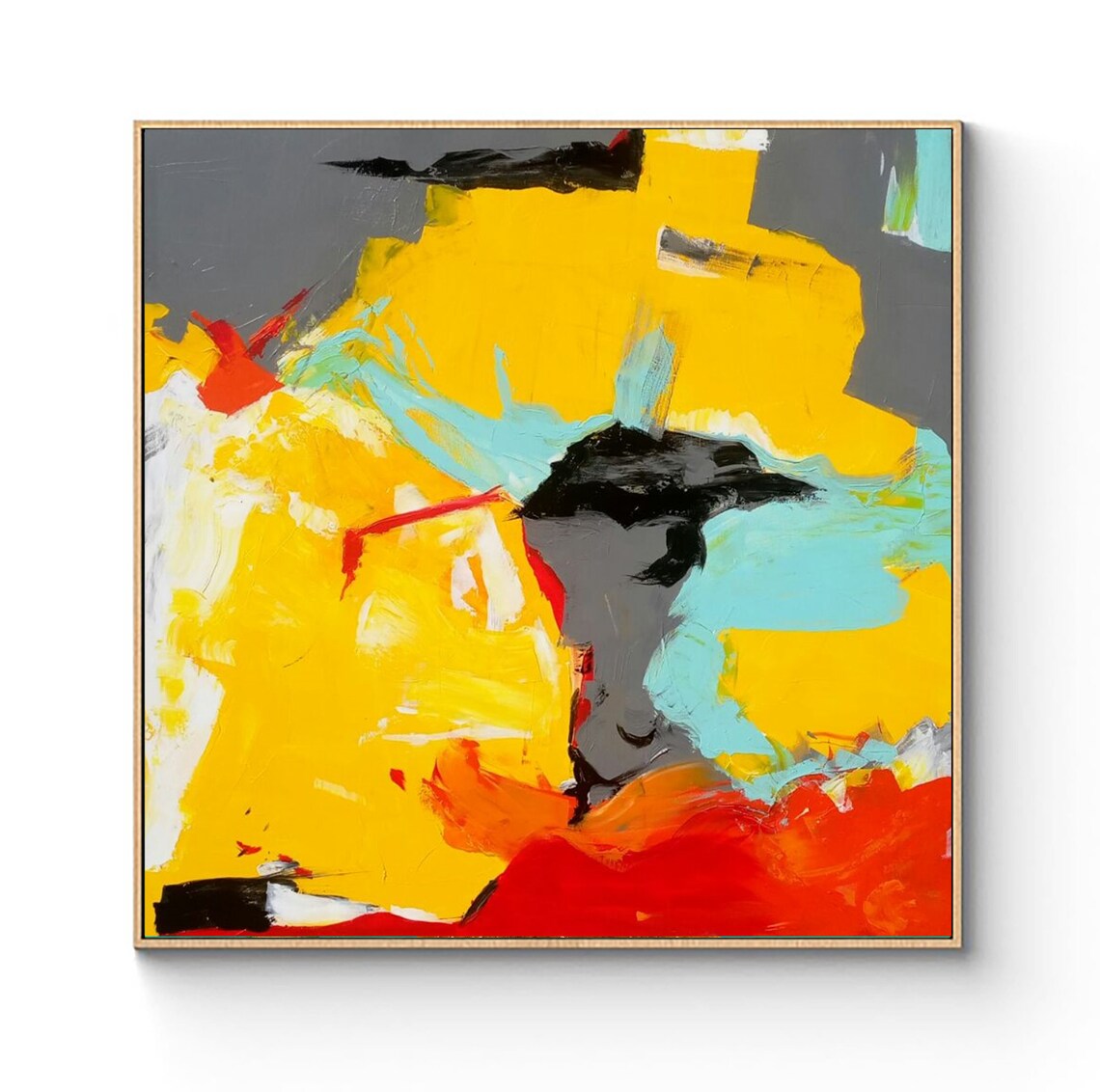 Abstract Landscape Oil Painting Wall Art Print - Image 3