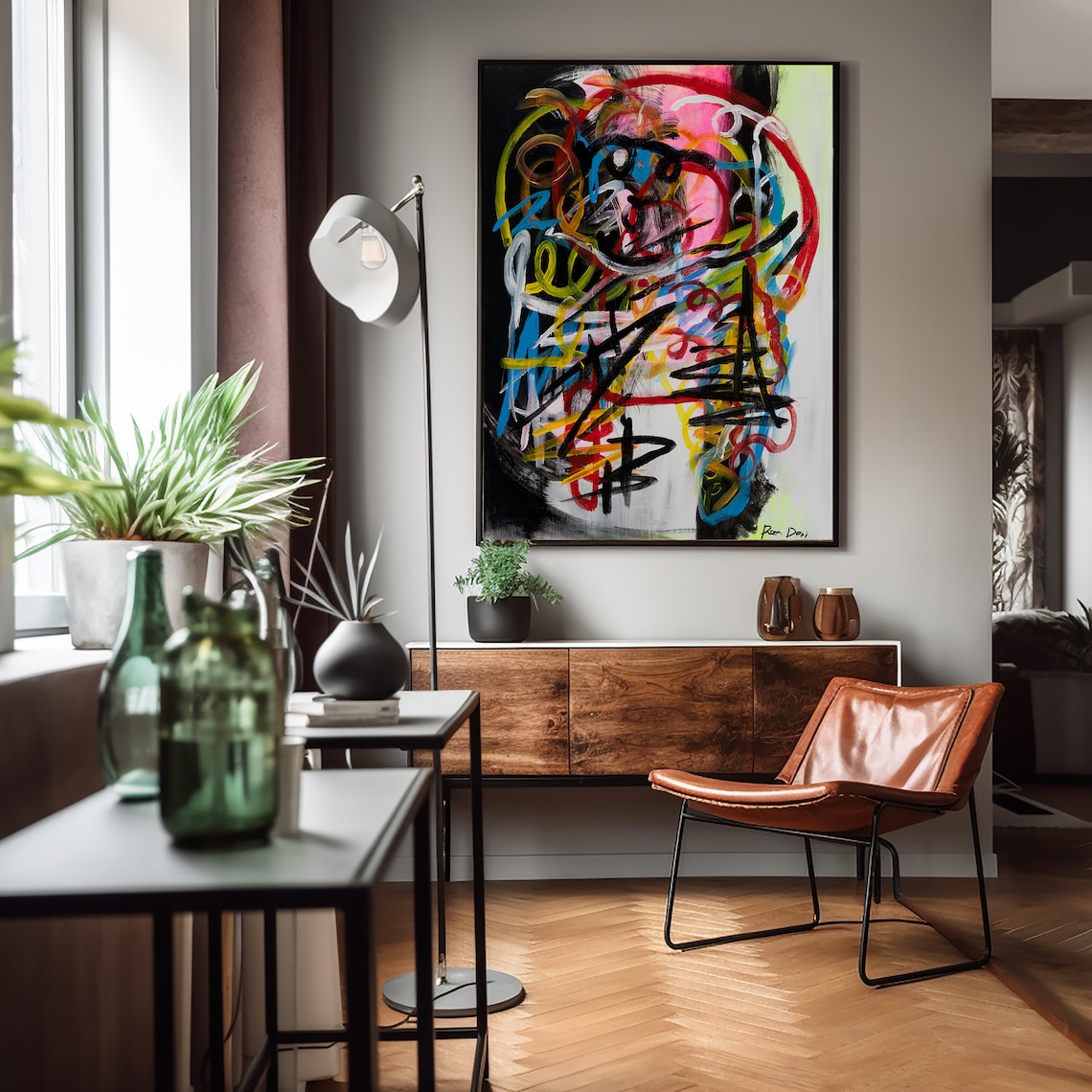 Abstract Painting Modern Abstract Wall Art Print - Image 3