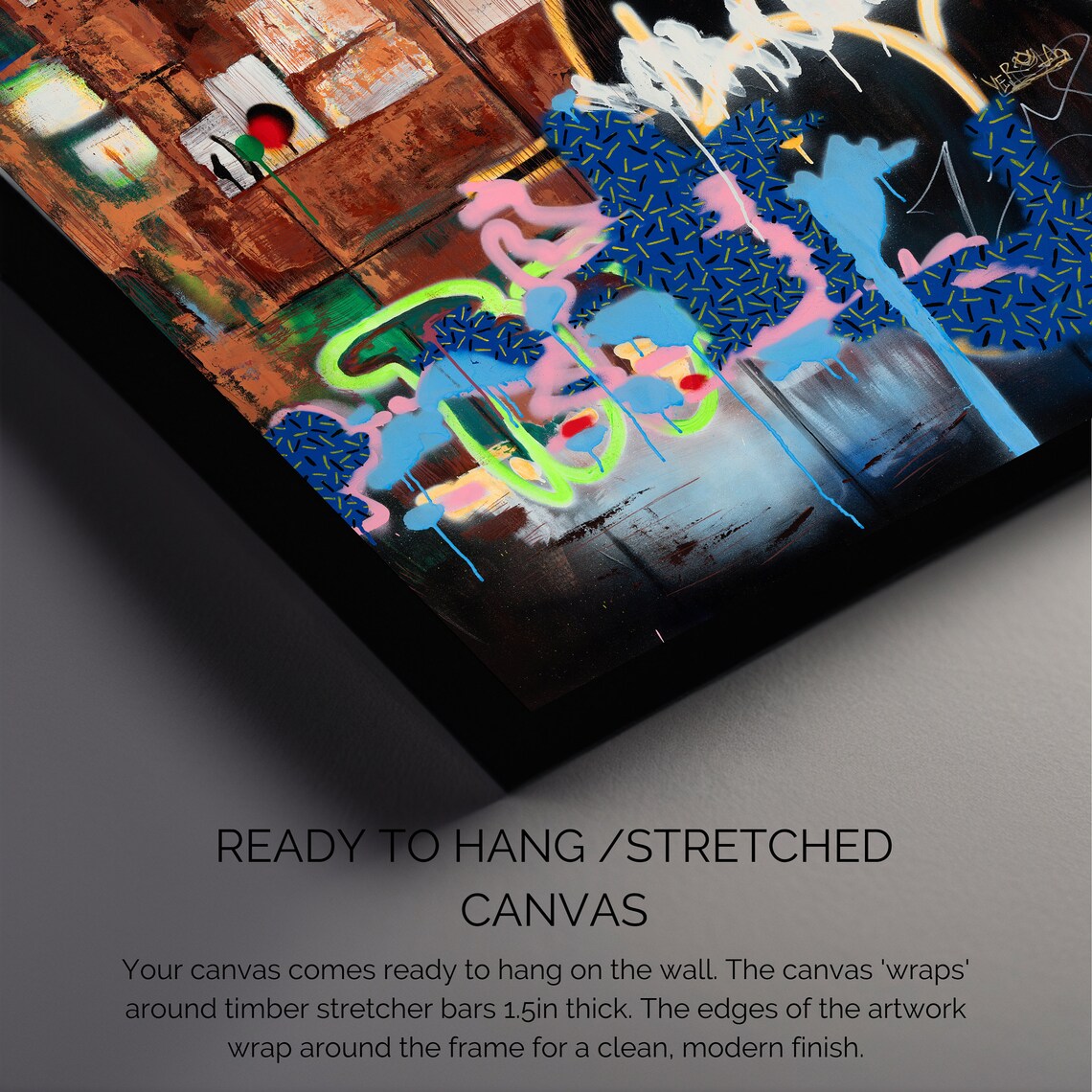 Ya by Ron Deri, Graffiti Abstract Art Print - Image 3