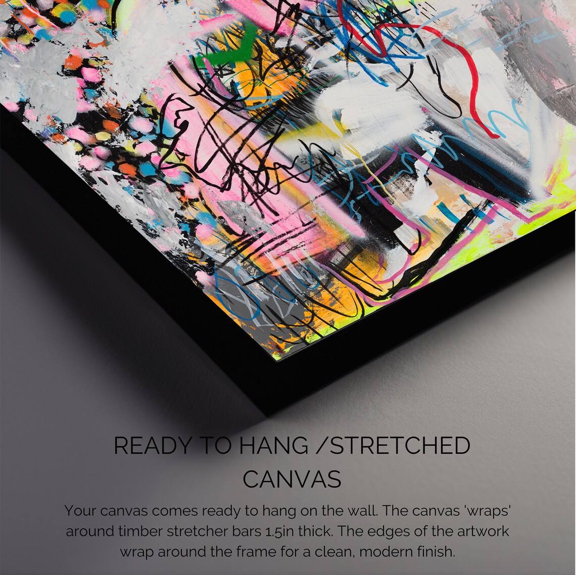 Ron Deri Face Abstract Art Print, Modern Colorful - Image 2
