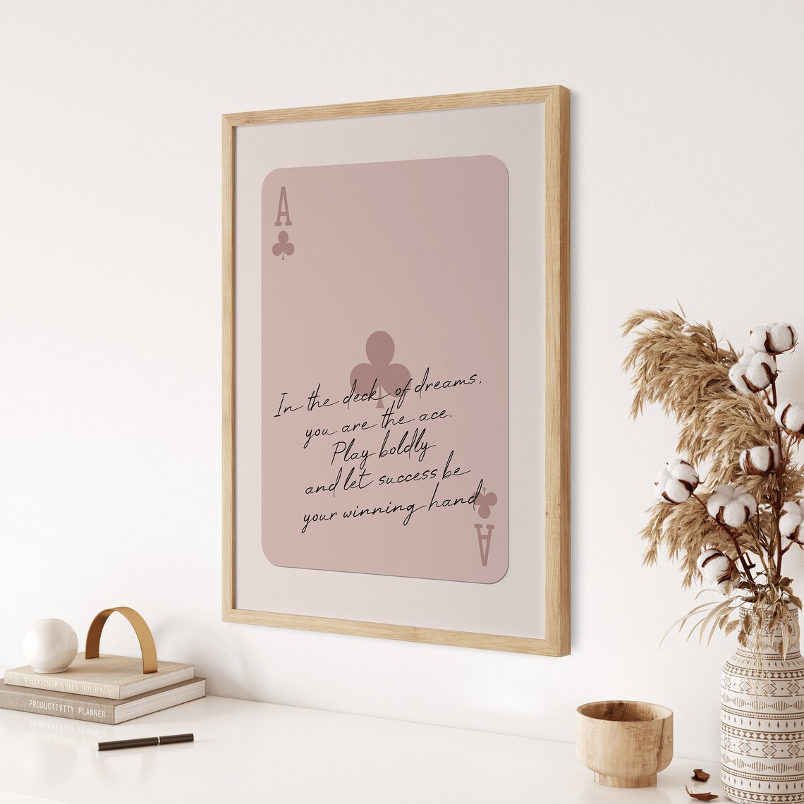 Retro Ace Of Clubs Art Print, Trendy Card Design - Image 2