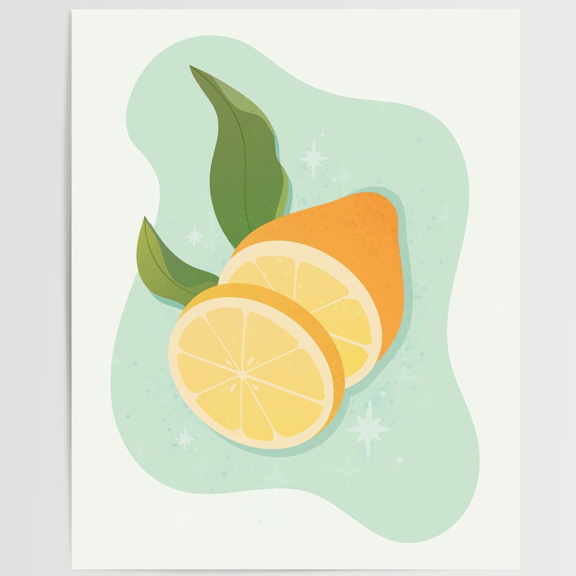 Lemon No 1 - Fruit Art Print