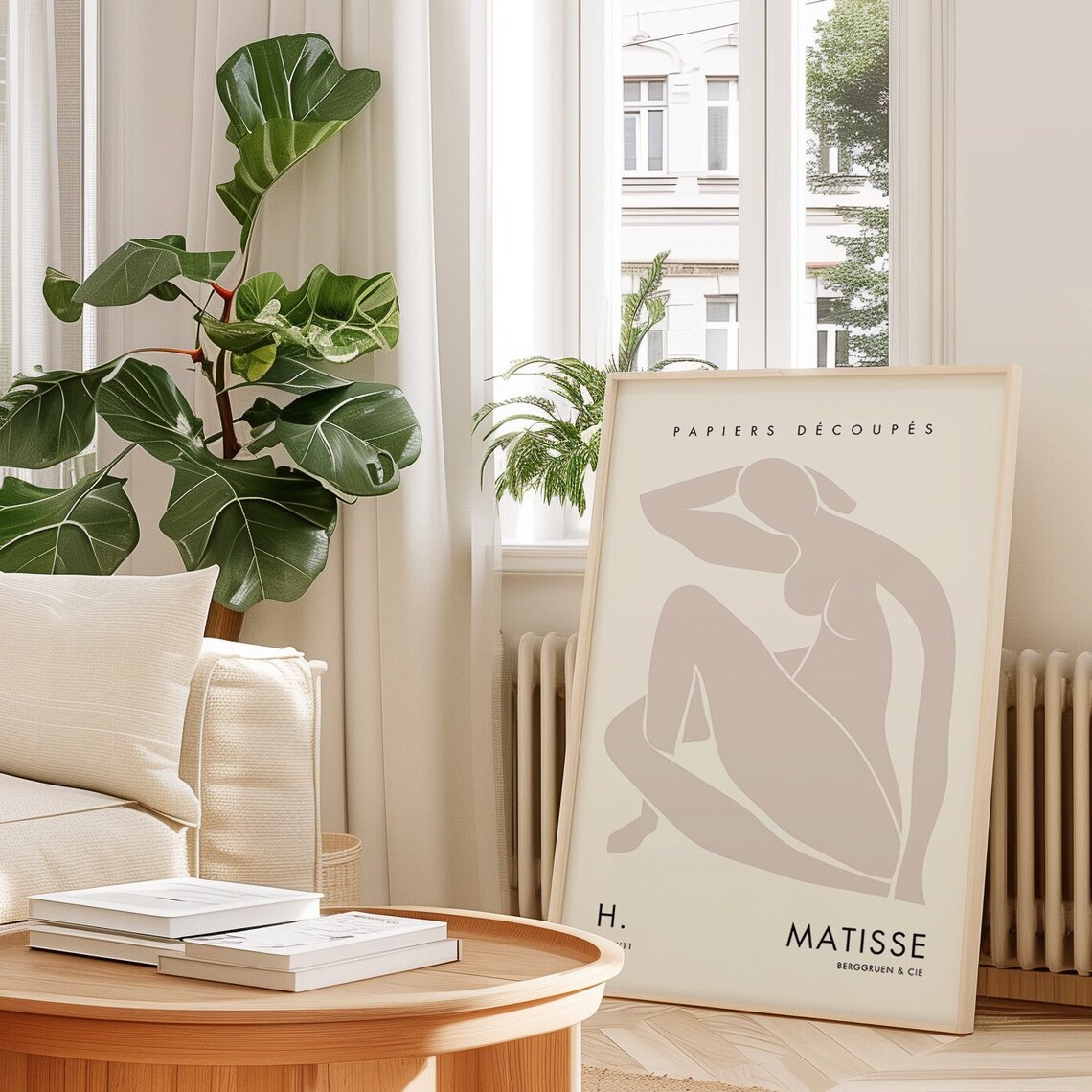 Matisse Papiers Decoupes Beige Reclining Woman Silhouette Poster - Image 5