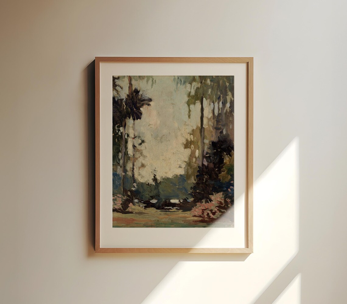 Vintage Landscape Oil Painting Art Print, National Parks - Image 2
