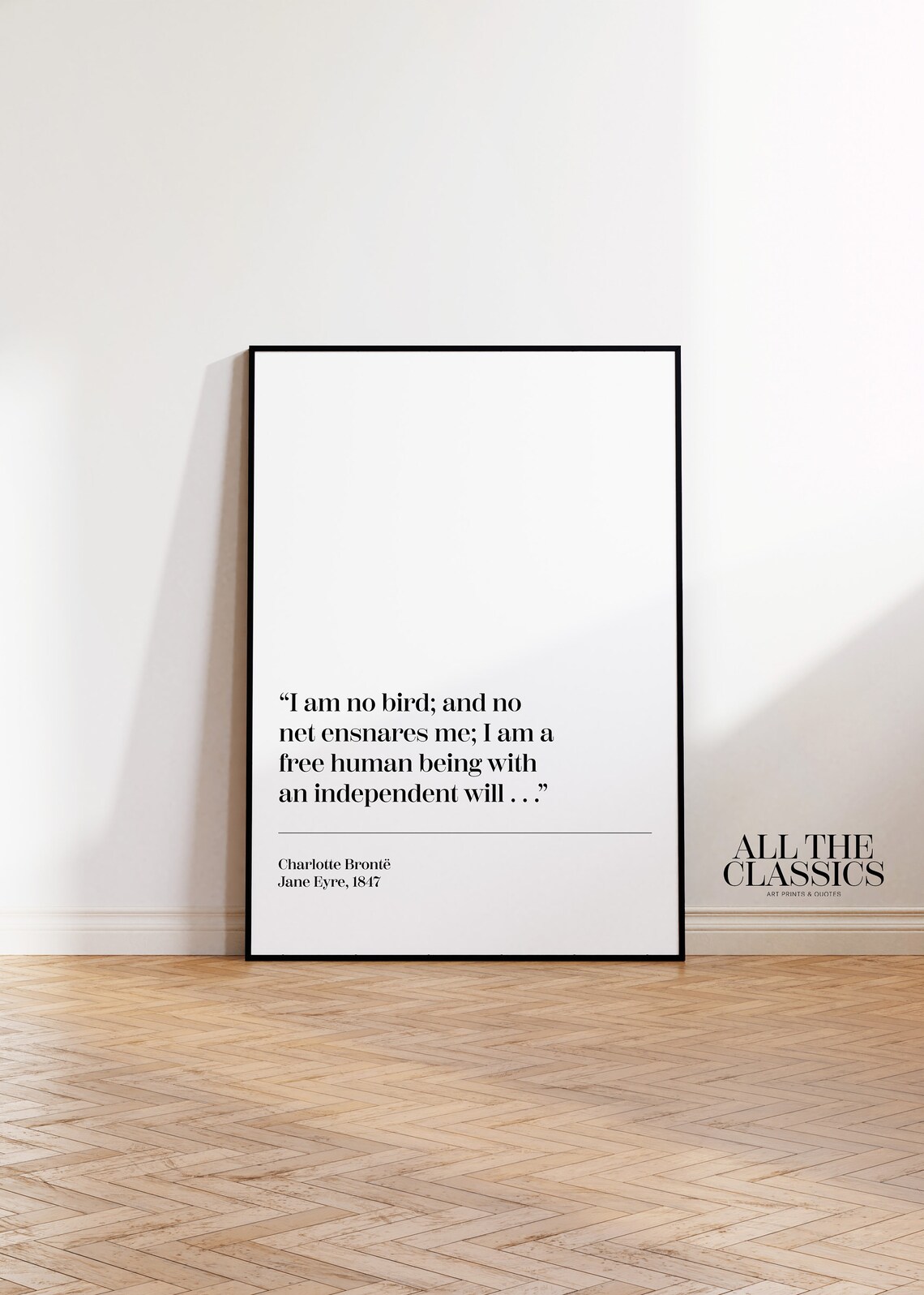 Jane Eyre Quote Art Print, Minimalist Literary Poster - Image 3