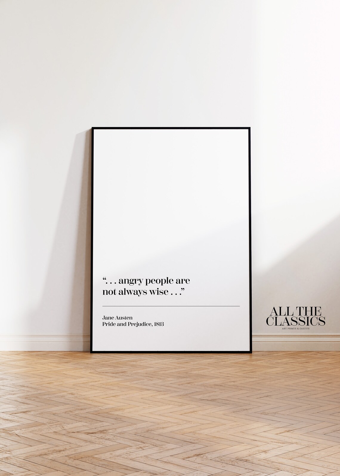 Jane Austen Pride And Prejudice Quote Art Print - Image 3