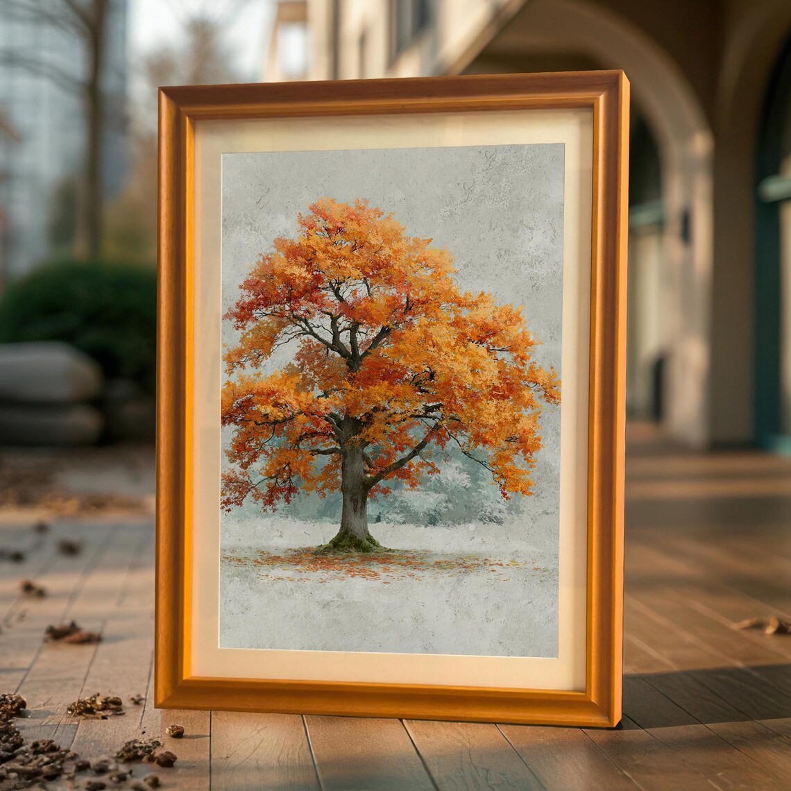 Autumn Tree Art Print, Seasonal Decor