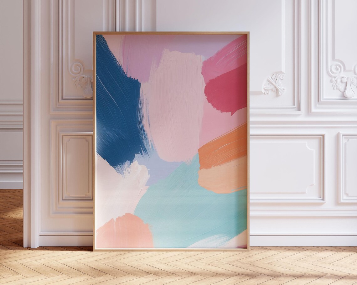 Maximalist Wall Art Eclectic Abstract Colourful Trendy