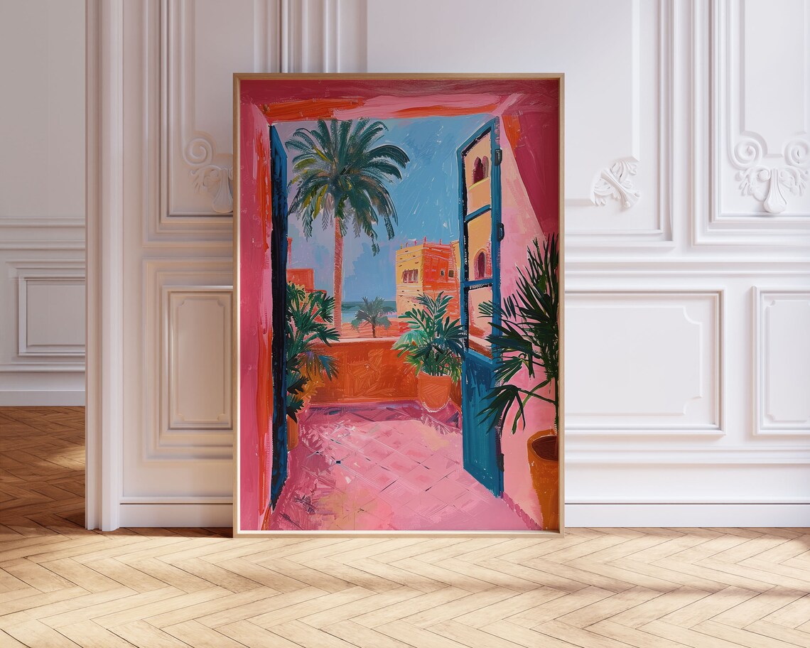 Pink Mexican Latina Cactus Travel Poster - Image 3