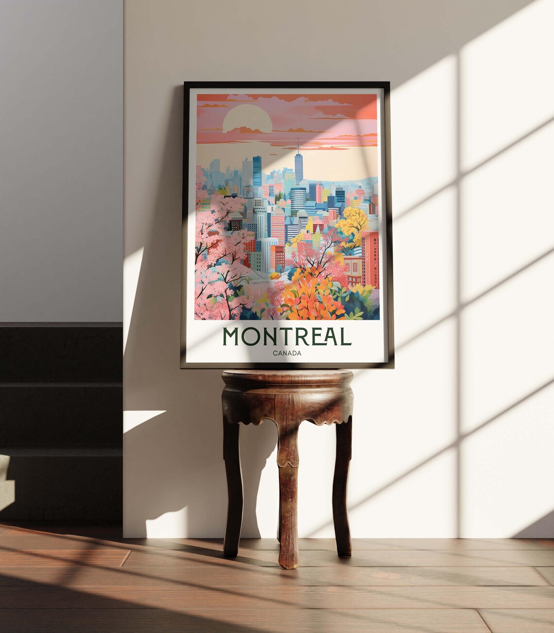 Montreal Travel Poster, Retro Vintage City Art Print - Image 2
