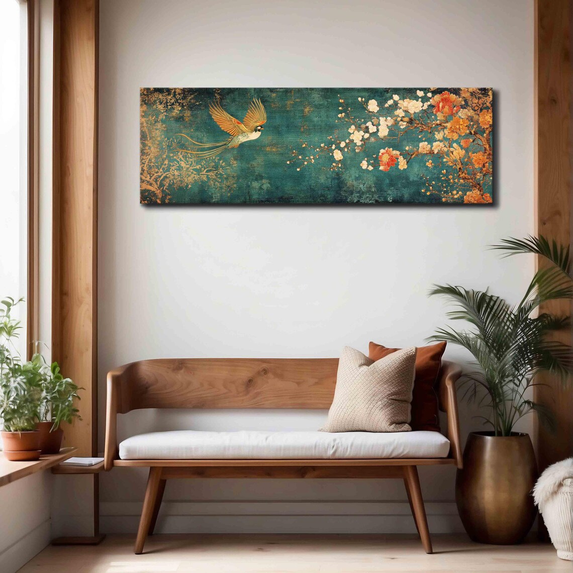 Vintage Japanese Tapestry, Boho Asian Wall Print - Image 4