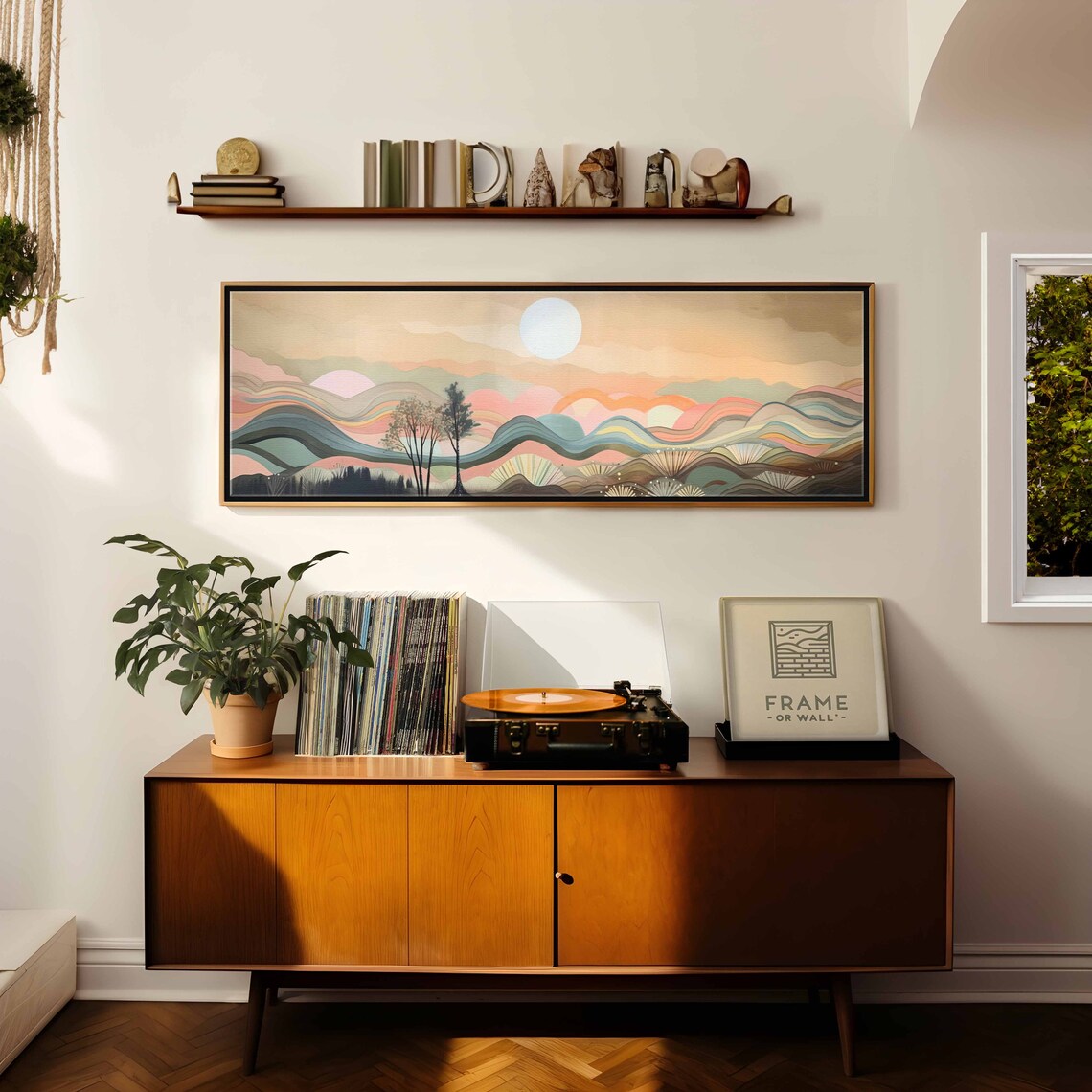 Mid Century Modern Landscape Panorama Art Print - Image 2