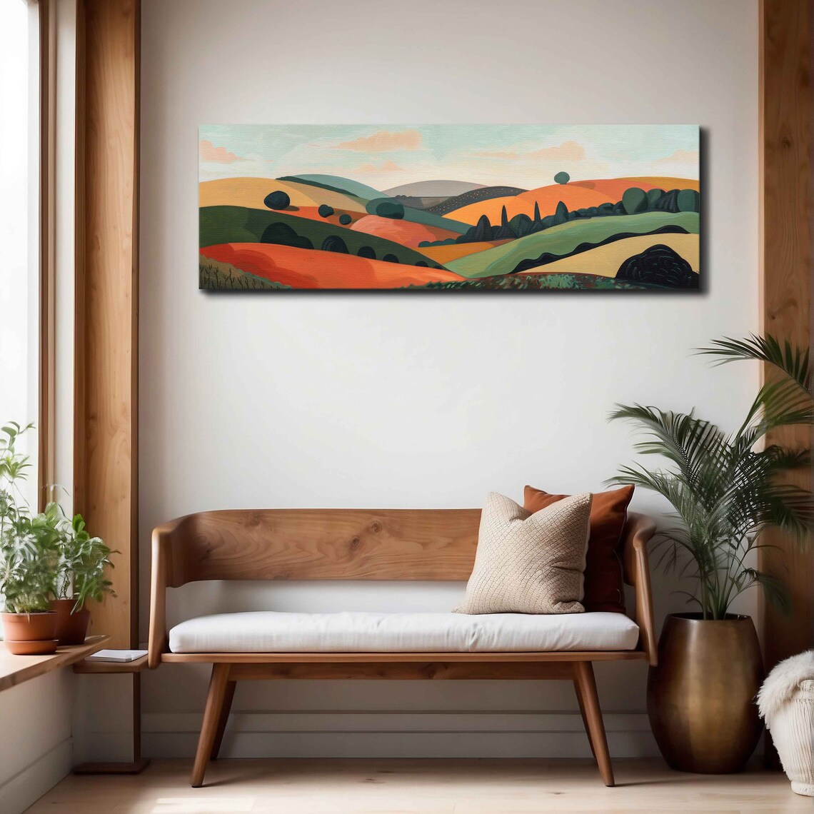 Modern Landscape, Minimal Panoramic Wall Art - Image 4