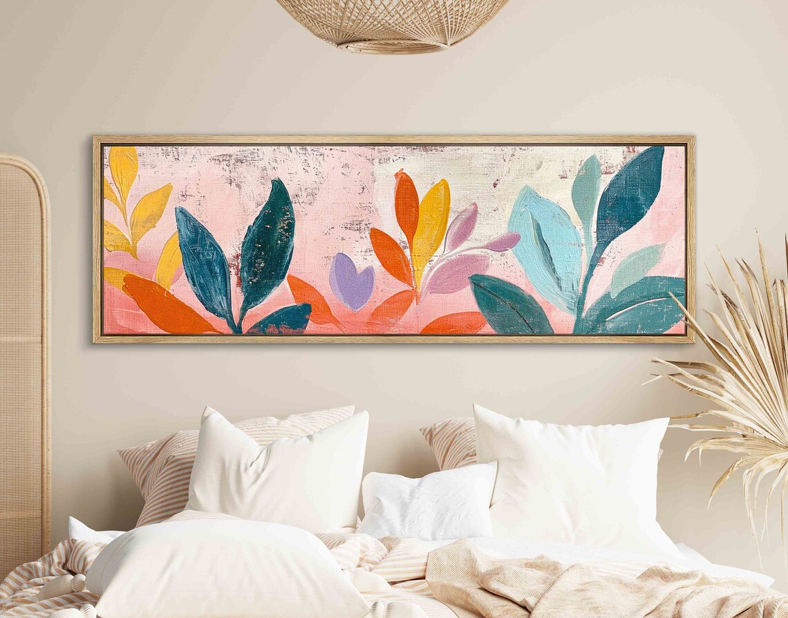 Vintage Horizontal Floral Art Print, Wide Panoramic - Image 2