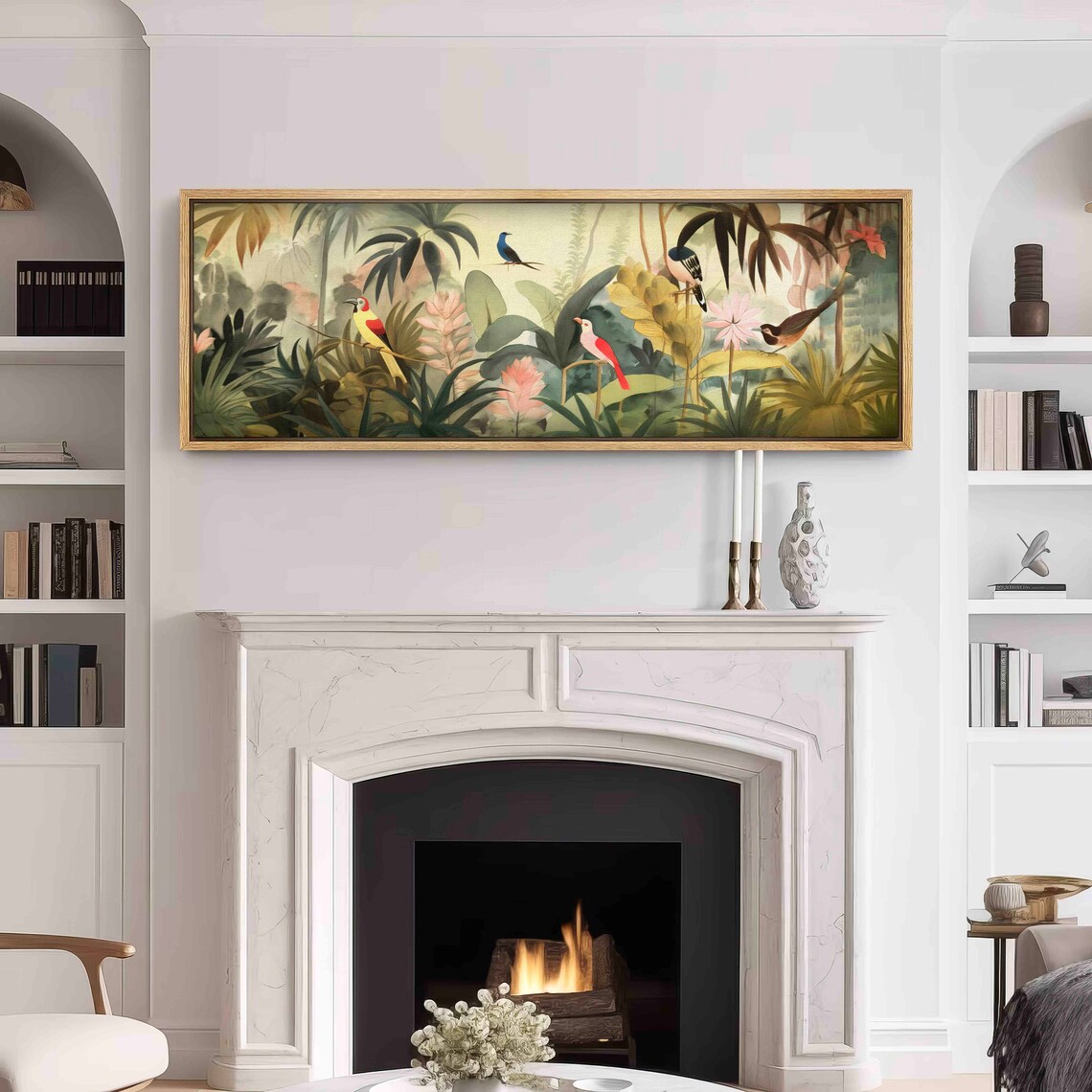 Panoramic Floral Botanical Modern Wall Art Poster - Image 3