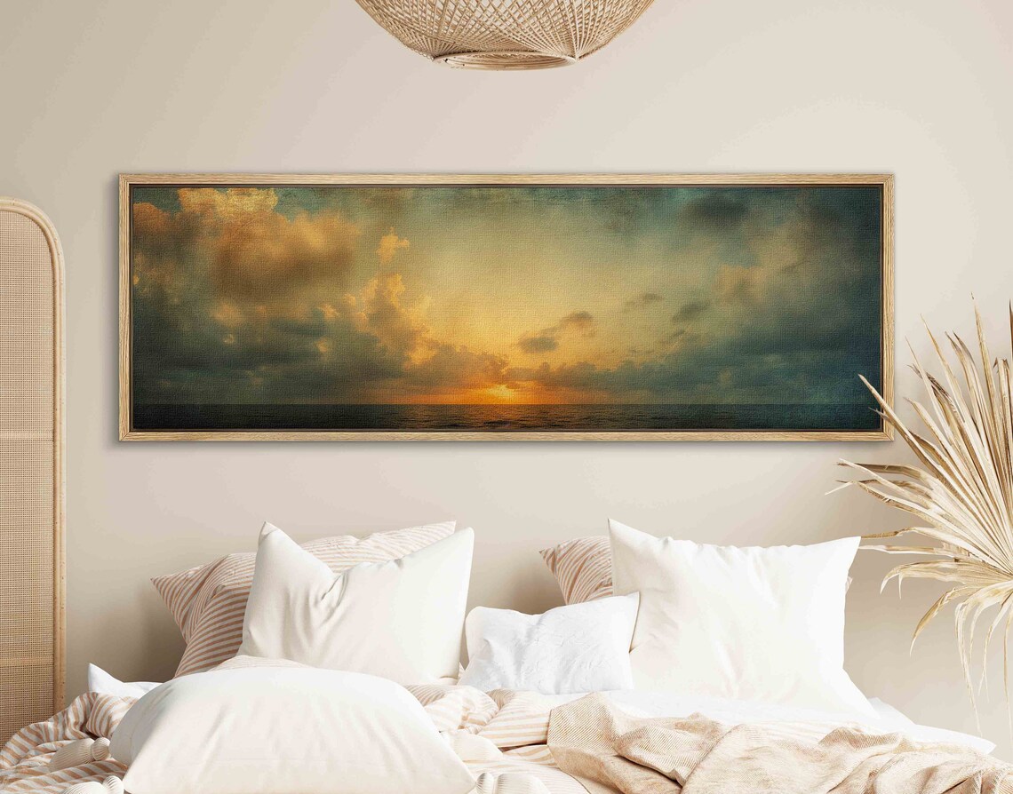 Moody Seascape Abstract Print, Minimalist Boho - Image 2