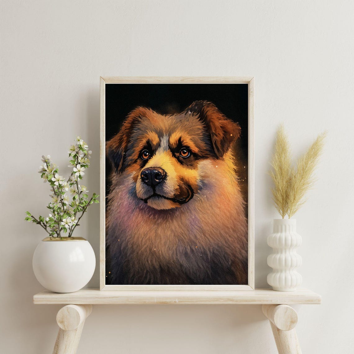 Anatolian Shepherd Fluffy Puppy Guardian Dog Portrait Poster - Image 3