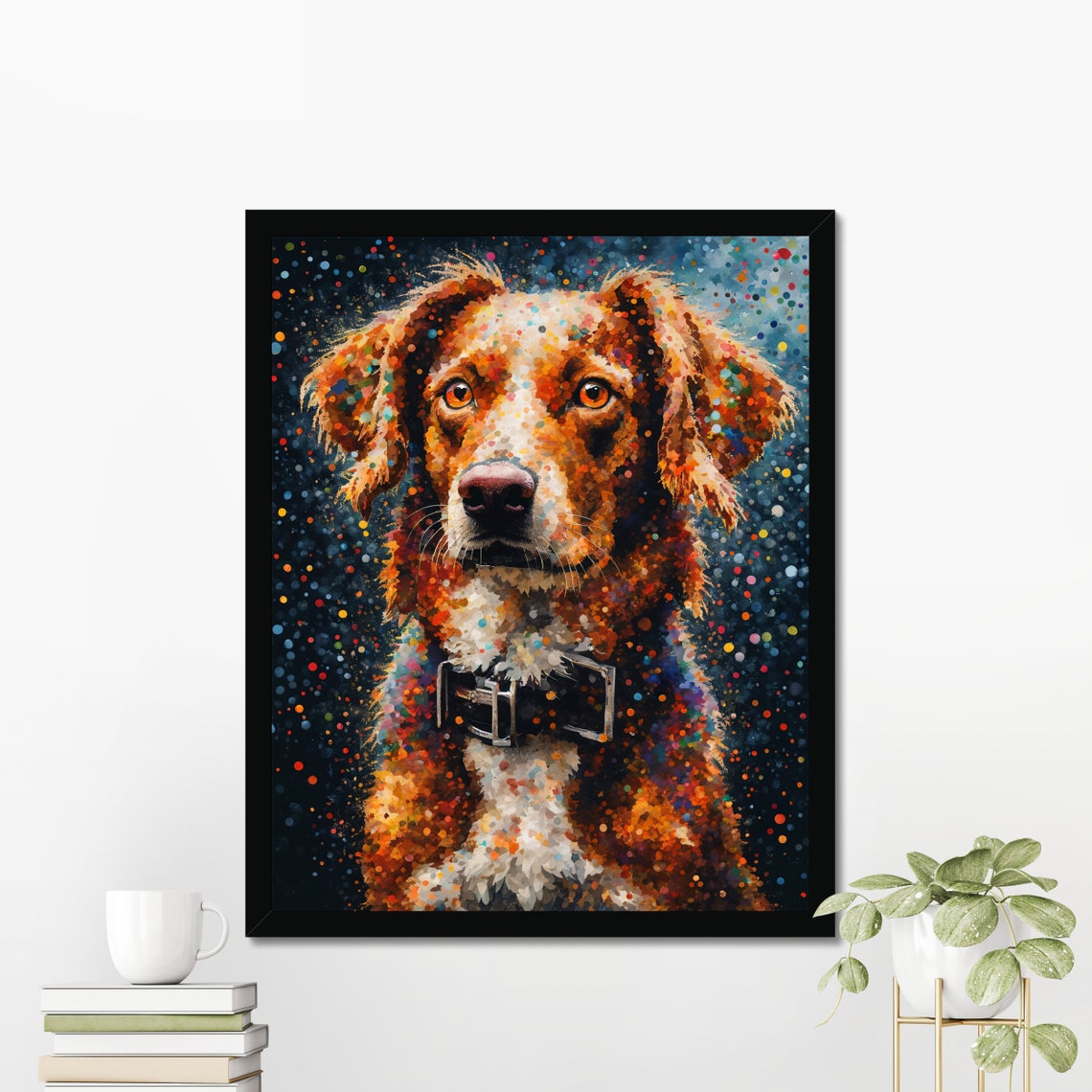 Modern Spaniel Dog Portrait Print Colorful Dog Art Poster Dog Home Decor Dog Owner Gift Spaniel Wall Art Dog Photo Print Dog Picture - Image 3