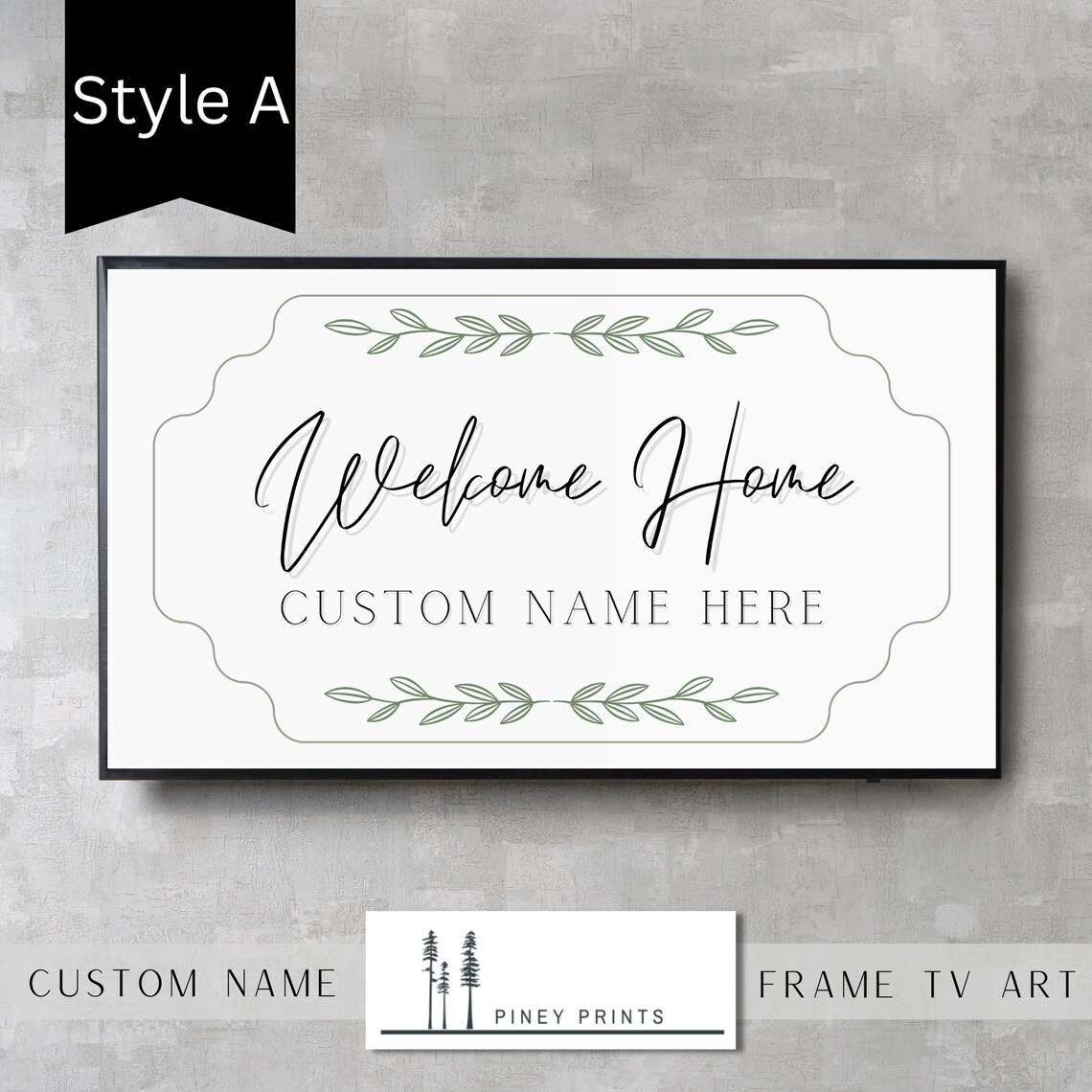 Personalized Welcome To Our Home Family Name Sign Decor Wall Art - Image 3