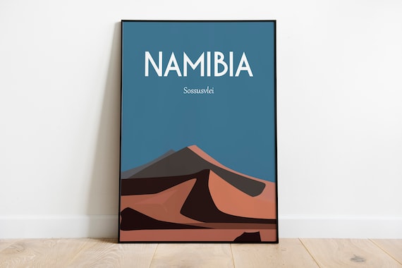 Namibia Africa Travel Poster Enhanced Matte Paper Perfect For Your Wall Sizes Inches 8x10 12x16 12x18 18x24 24x36